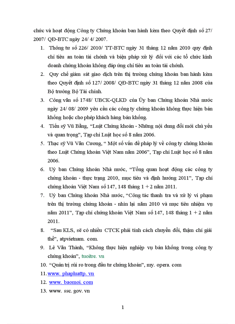 image for page Pháp luật hạn chế rủi ro trong hoạt động kinh doanh chứng khoán của công ty chứng khoán Thực trạng và kiến nghị hoàn thiện 1