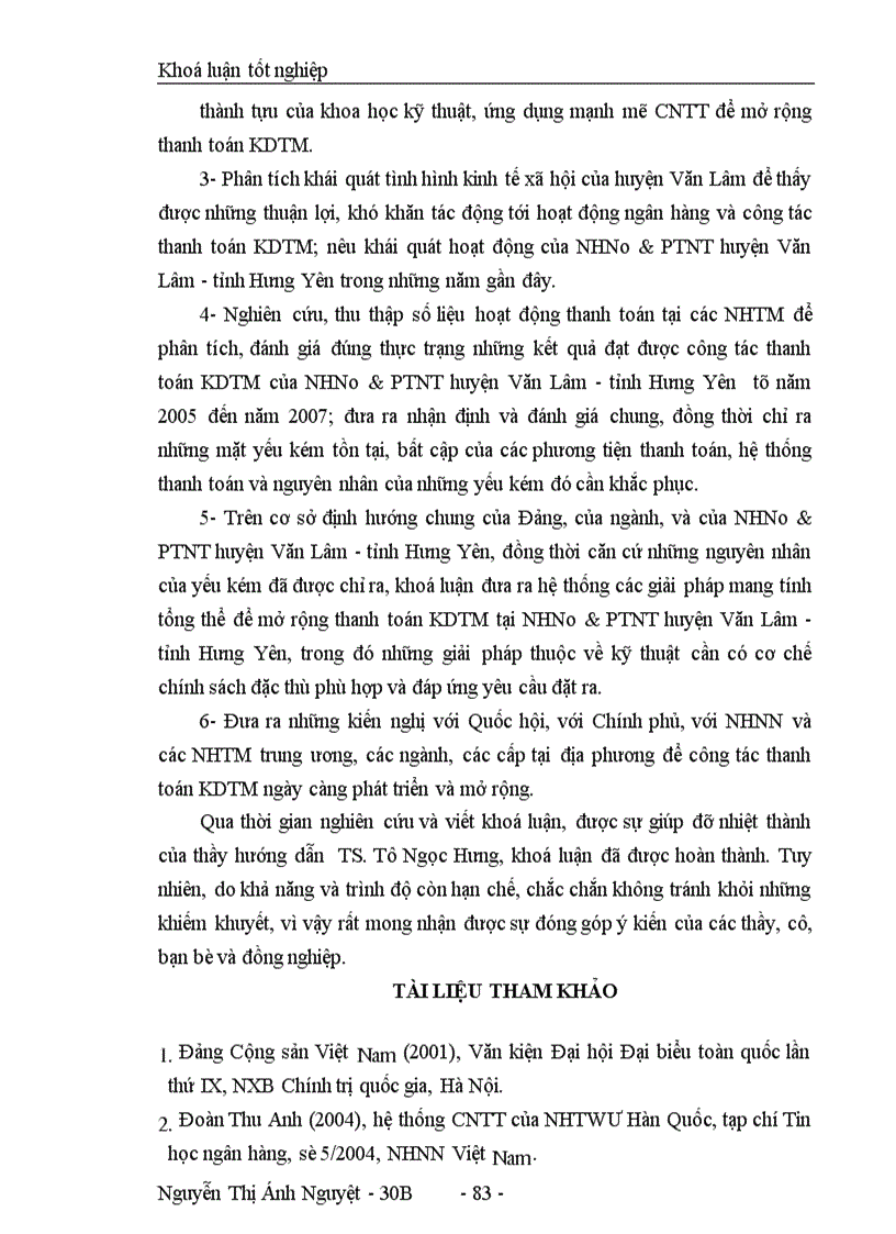 image for page Mở rộng thanh toán không dùng tiền mặt dựa trên nền tảng công nghệ thông tin tại NHNo PTNT huyện Văn Lâm tỉnh Hưng Yên