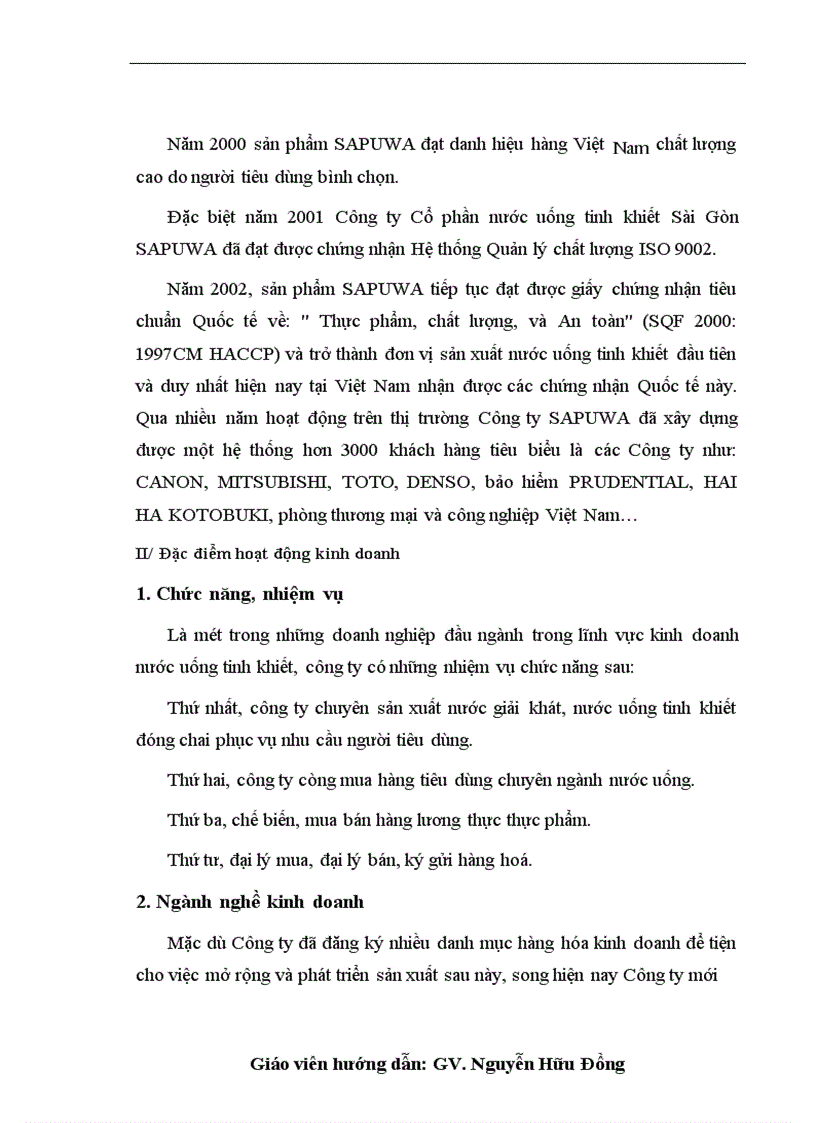 image for page Tổ chức bộ máy kế toán và tổ chức công tác kế toán tại Công ty Cổ phần Nước uống tinh khiết Sài Gòn SAPUWA