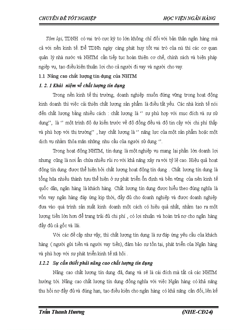 image for page Nâng cao chất lượng tín dụng tại VPbank chi nhánh Thăng Long Thực trạng và Giải pháp 1