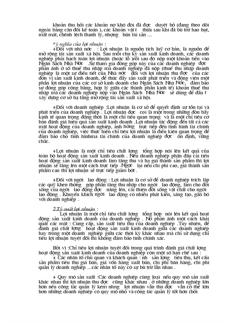 image for page Lợi nhuận và một số biện pháp chủ yếu phấn đấu tăng lợi nhuận ở Xí Nghiệp Xây Lắp Điện 1