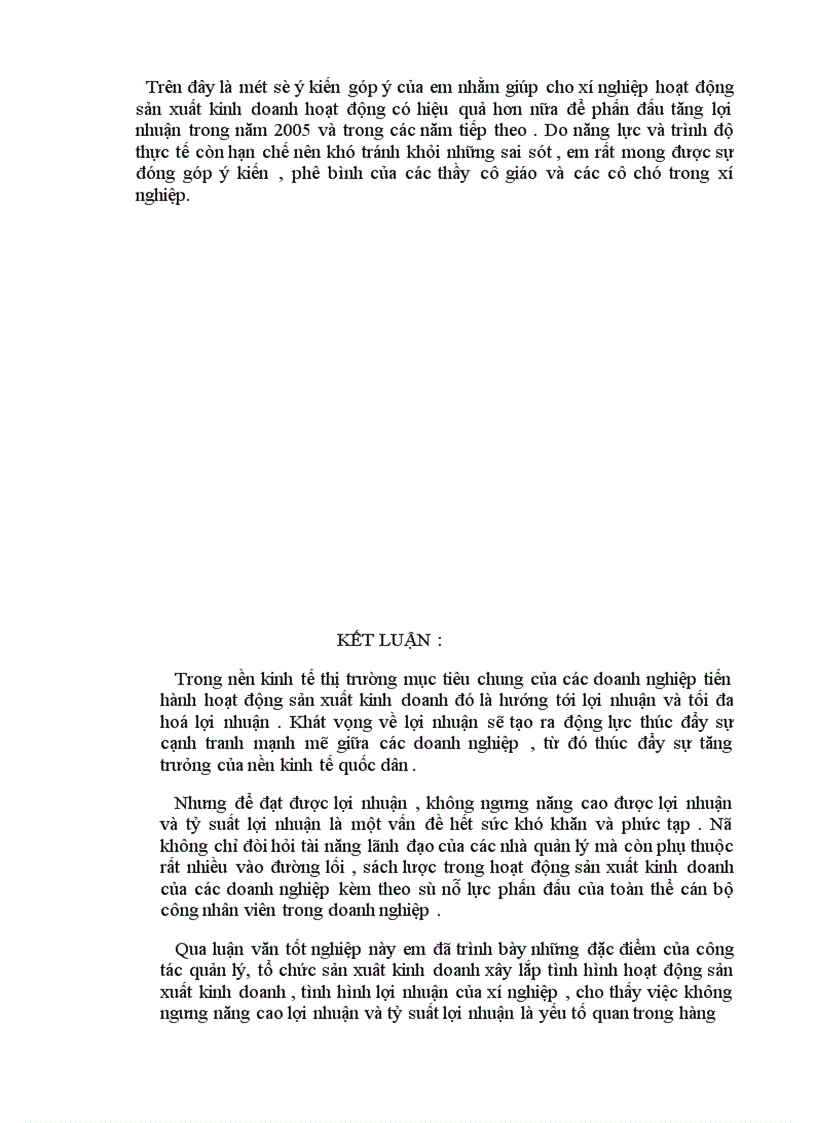 image for page Lợi nhuận và một số biện pháp chủ yếu phấn đấu tăng lợi nhuận ở Xí Nghiệp Xây Lắp Điện 1