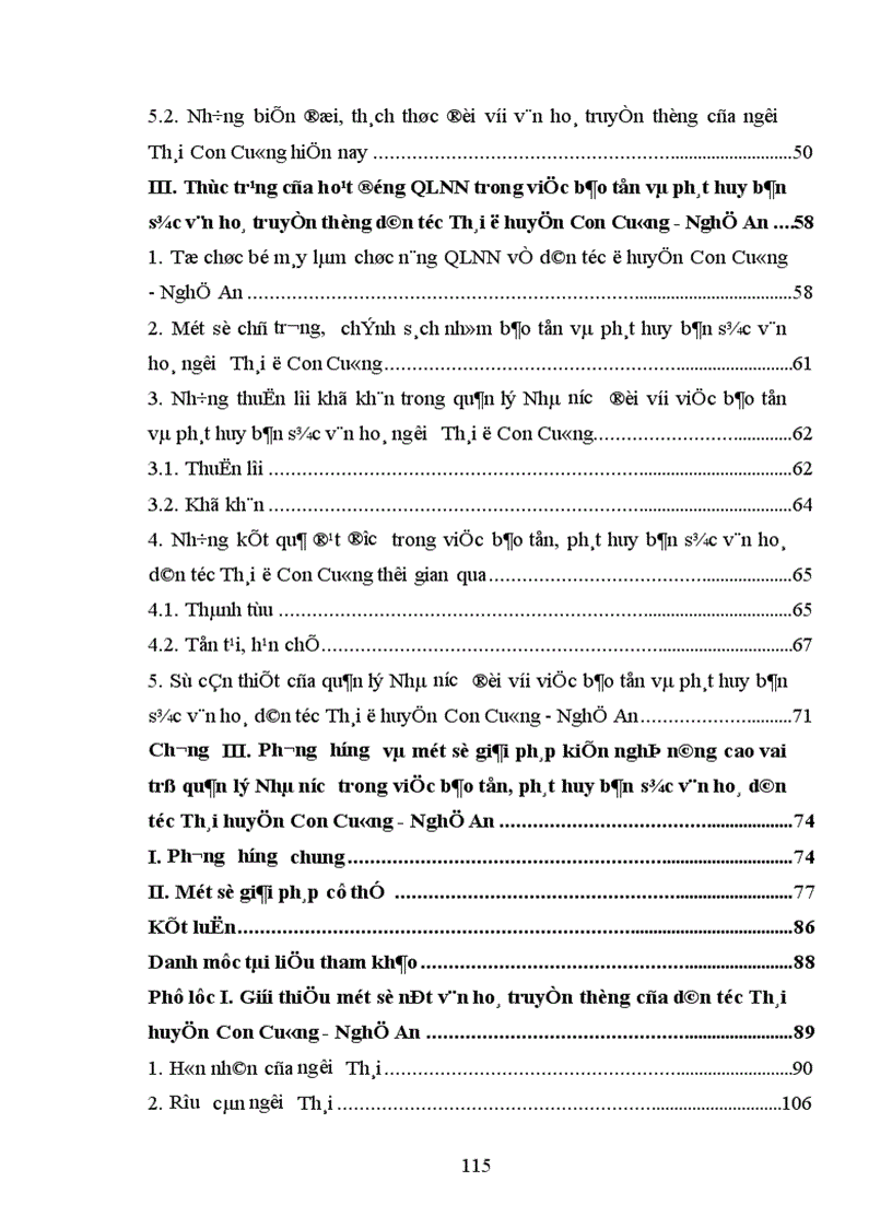 image for page Quản lý Nhà nước trong việc bảo tồn và phát huy bản sắc văn hoá dân tộc Thái ở huyện Con Cuông Nghệ An