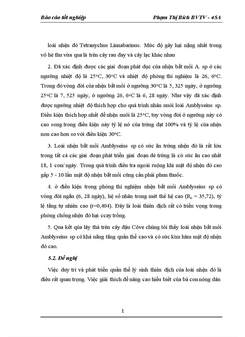 image for page Nghiên cứu khả năng nhân nuôi và sử dụng nhện bắt mồi Amblyseius sp trong phòng chống nhện đỏ Tetranychus cinnabarinus Kochs