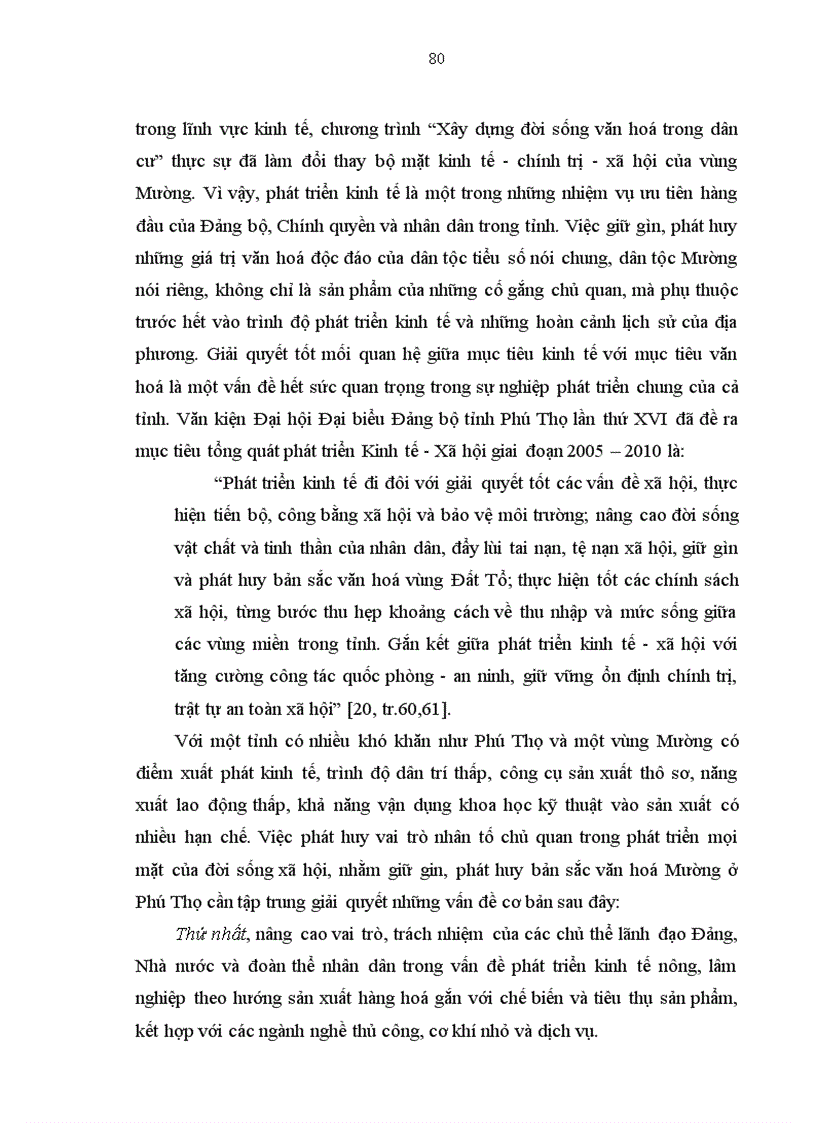 image for page Vai trò của nhân tố chủ quan trong việc giữ gìn phát huy bản sắc văn hoá dân tộc mường ở Phú Thọ hiện nay thực trạng và vấn đề đặt ra