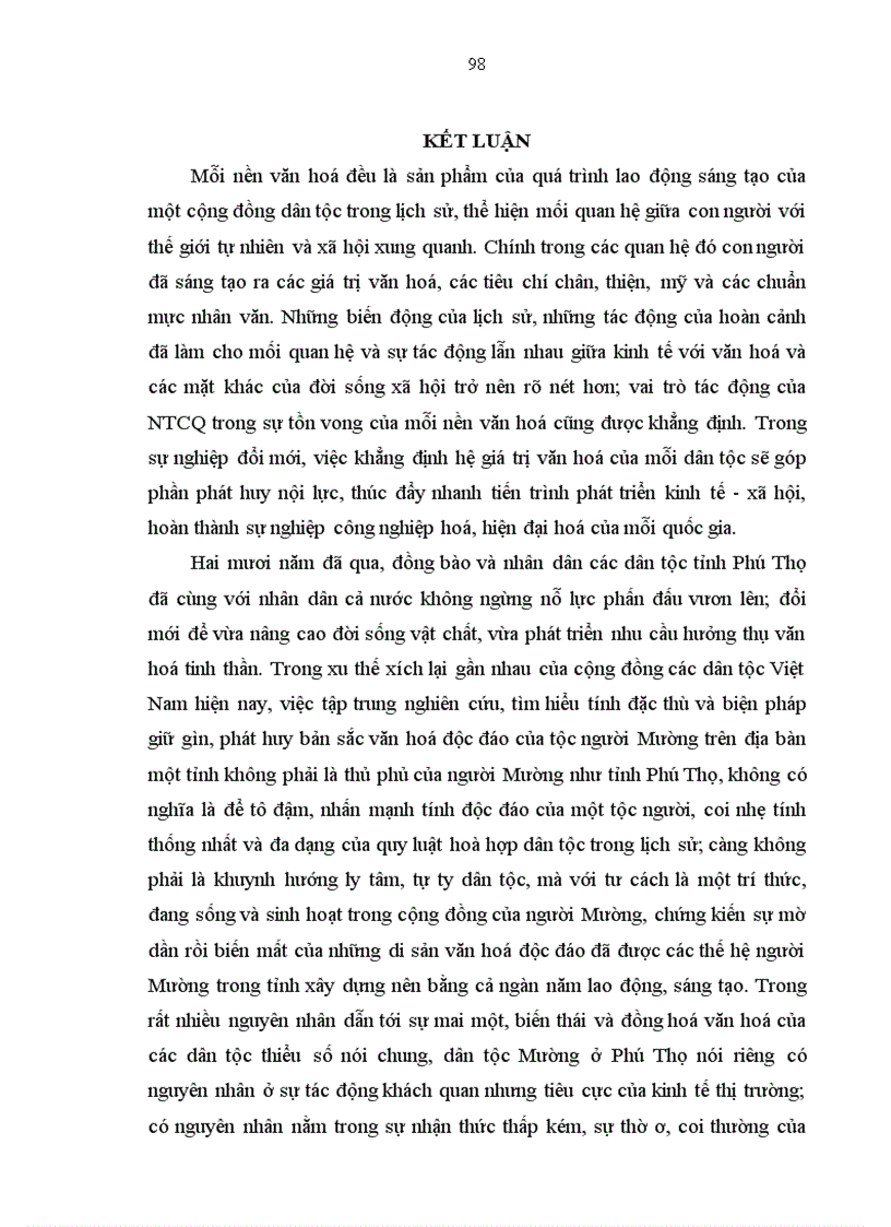 image for page Vai trò của nhân tố chủ quan trong việc giữ gìn phát huy bản sắc văn hoá dân tộc mường ở Phú Thọ hiện nay thực trạng và vấn đề đặt ra