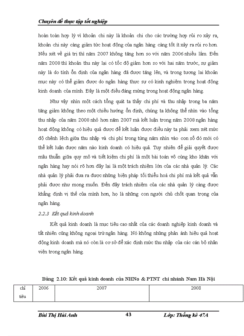 image for page Phân tích kết quả hoạt động kinh doanh của Ngân Hàng Nông Nghiệp và Phát Triển Nông Thôn Chi nhánh Nam Hà Nội giai đoạn 2006 2008 1