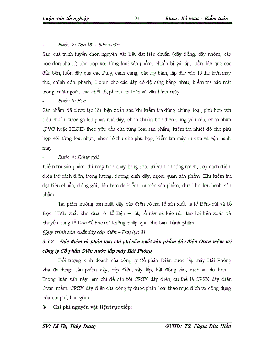 image for page Kế toán chi phí sản xuất sản phẩm dây điện Ovan mềm tại Công ty Cổ phần Điện nước Lắp máy Hải Phòng 1