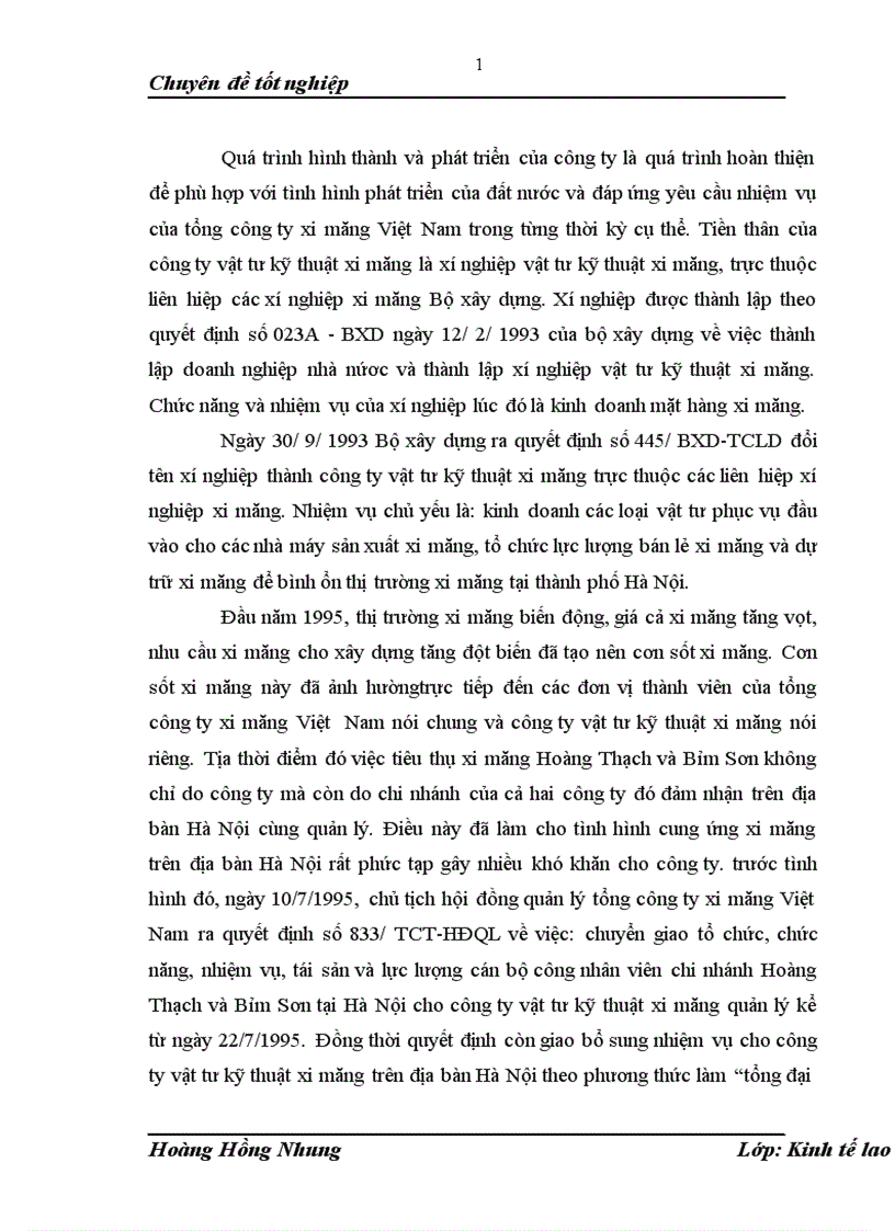 image for page Một số vấn đề về thực trạng công tác trả lương tại công ty Vật tư kỹ thuật xi măng 1