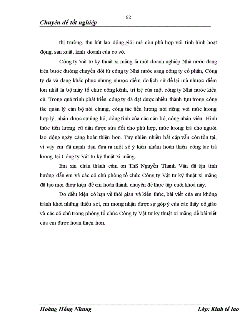 image for page Một số vấn đề về thực trạng công tác trả lương tại công ty Vật tư kỹ thuật xi măng 1