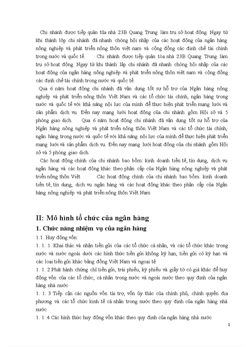 image for page Báo cáo tổng hợp về hoạt động của Ngân hàng nông nghiệp và phát triển nông thôn chi nhánh Đông Hà Nội
