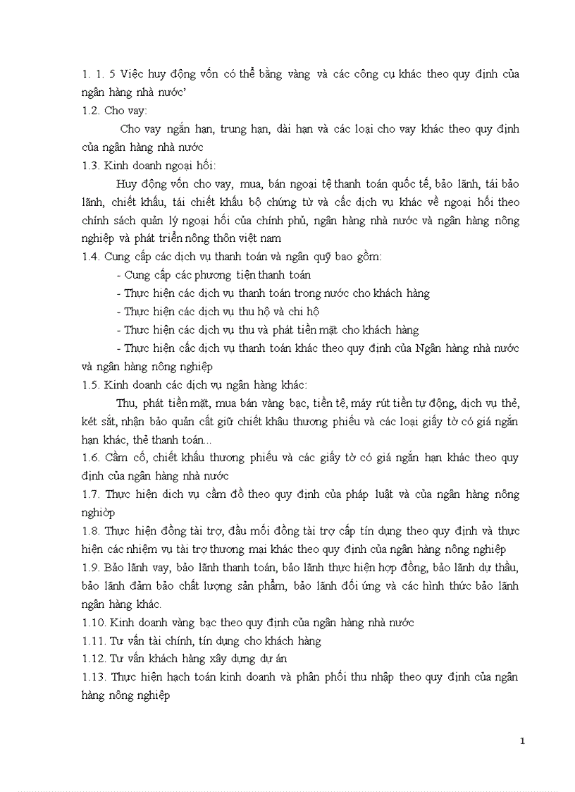 image for page Báo cáo tổng hợp về hoạt động của Ngân hàng nông nghiệp và phát triển nông thôn chi nhánh Đông Hà Nội