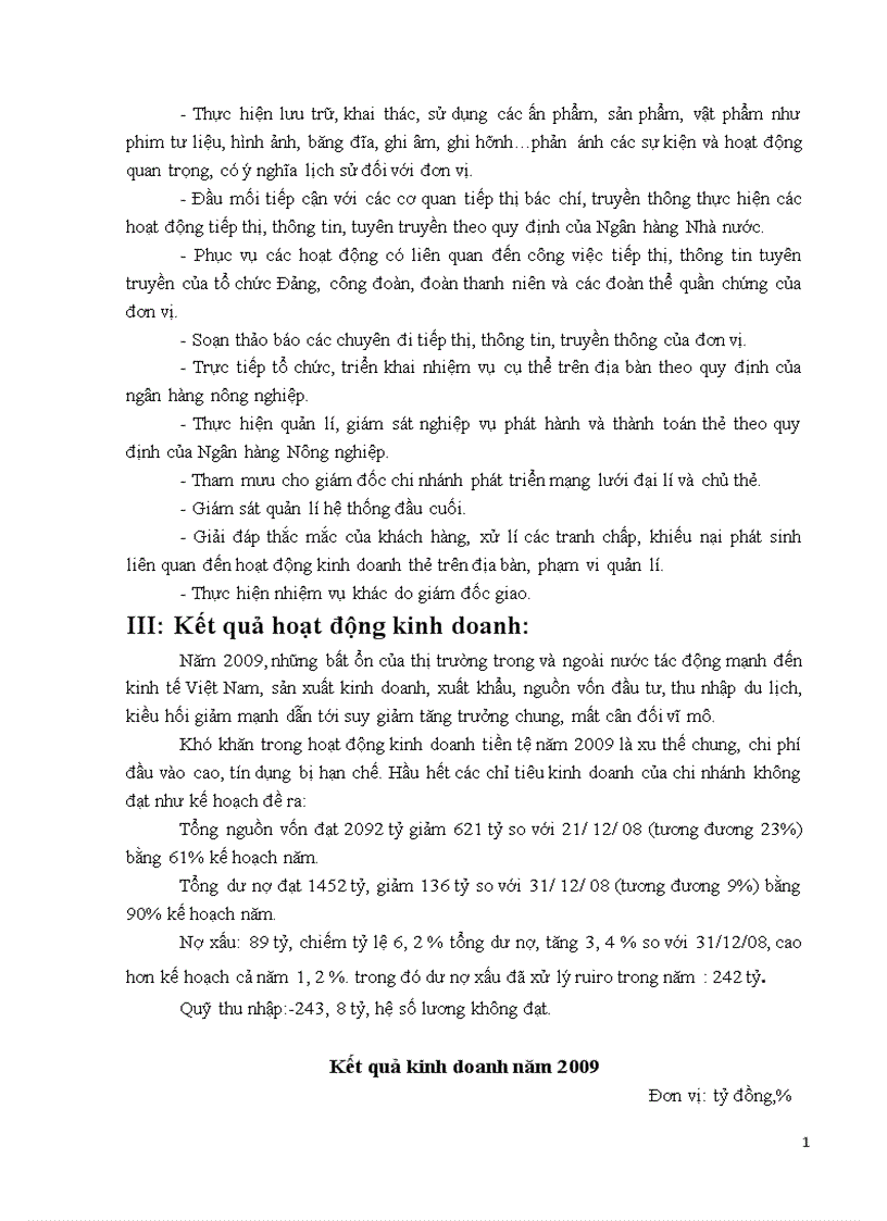 image for page Báo cáo tổng hợp về hoạt động của Ngân hàng nông nghiệp và phát triển nông thôn chi nhánh Đông Hà Nội