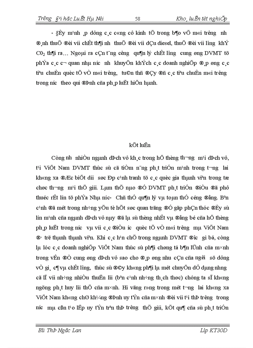 image for page Cam kết về dịch vụ môi trường của Việt Nam với WTO