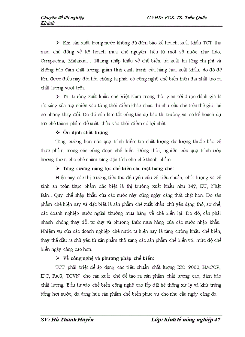 image for page Tổ chức tiêu thụ sản phẩm chè tại TCT Chè Việt Nam