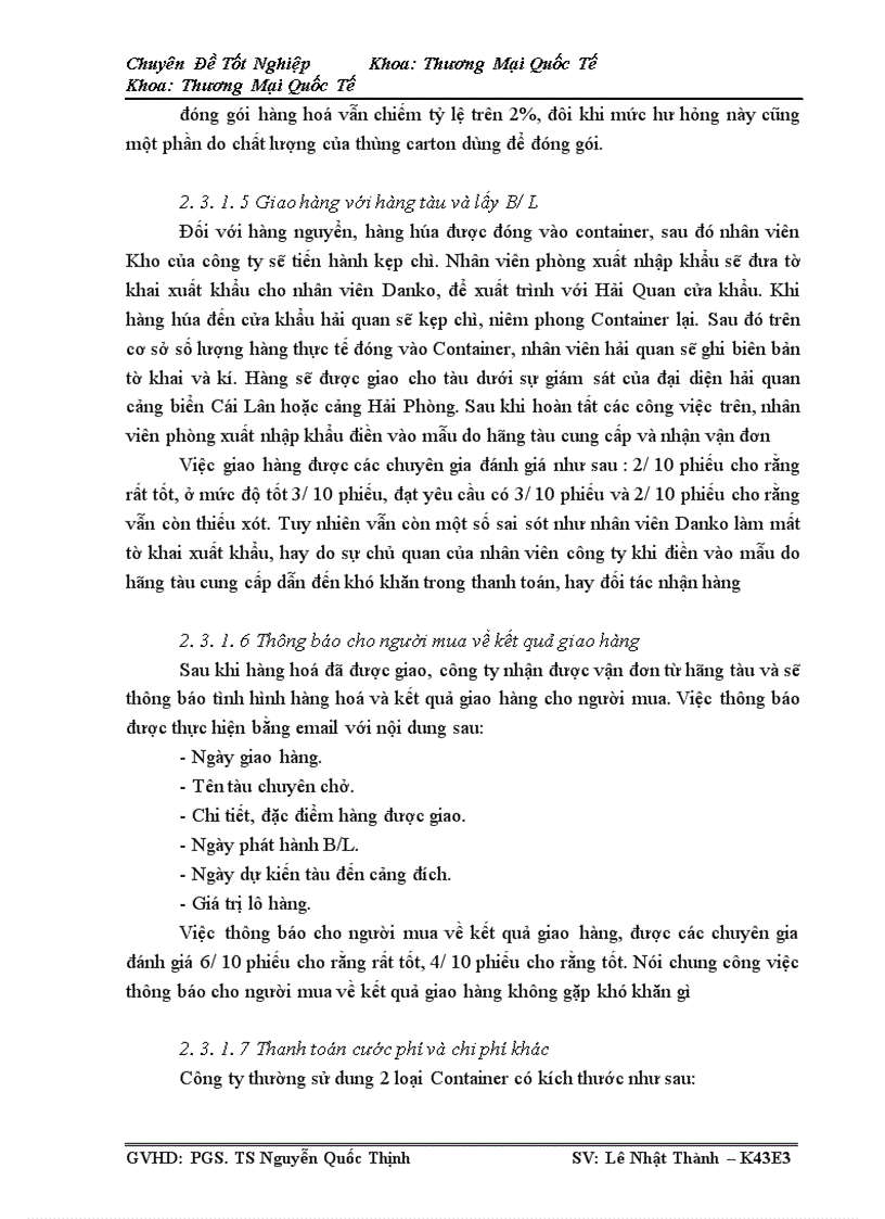 image for page Quản trị quy trình giao hàng cáp quang xuất khẩu bằng đường biển sang thị trường Thái Lan của công ty TNHH Volex