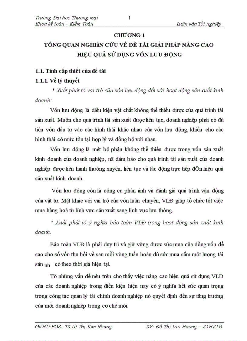 image for page Một số giải pháp nâng cao hiệu quả sử dụng Vốn lưu động của công ty TNHH Tùng Lâm 1