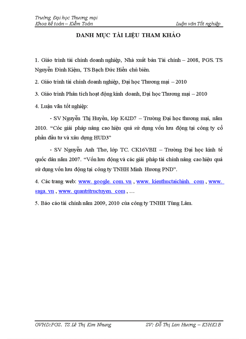 image for page Một số giải pháp nâng cao hiệu quả sử dụng Vốn lưu động của công ty TNHH Tùng Lâm 1