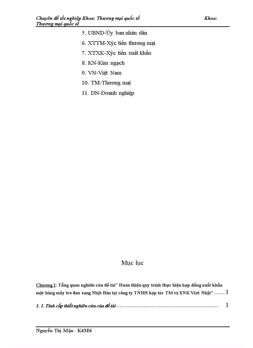 image for page Hoàn thiện quy trình thực hiện hợp đồng xuất khẩu mặt hàng mây tre đan sang Nhật Bản tại công ty TNHH hợp tác TM và XNK Viêt Nhật 1