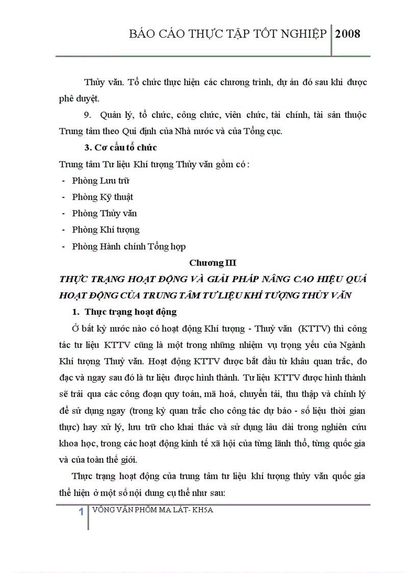 image for page Tìm hiều về cơ cấu tổ chức chúc năng nhiệm vụ của Trung tâm tư liệu khí tượng thủy văn 1