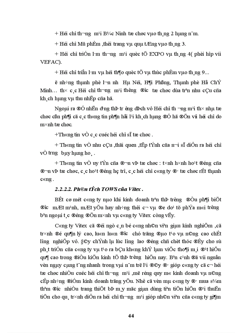 image for page Hoàn thiện tổ chức hoạt động marketing hội chợ thương mại của công ty cổ phần thương mại thương mại du lịch và hội chợ triển lãm quốc tế Vitex 1