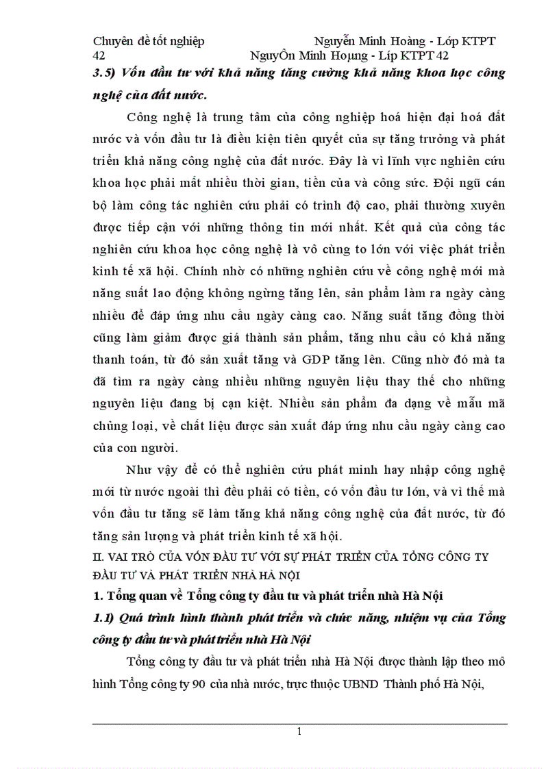 image for page Thu hút và sử dụng vốn đầu tư ở Tổng công ty đầu tư và phát triển nhà Hà Nội Thực trạng và giải pháp