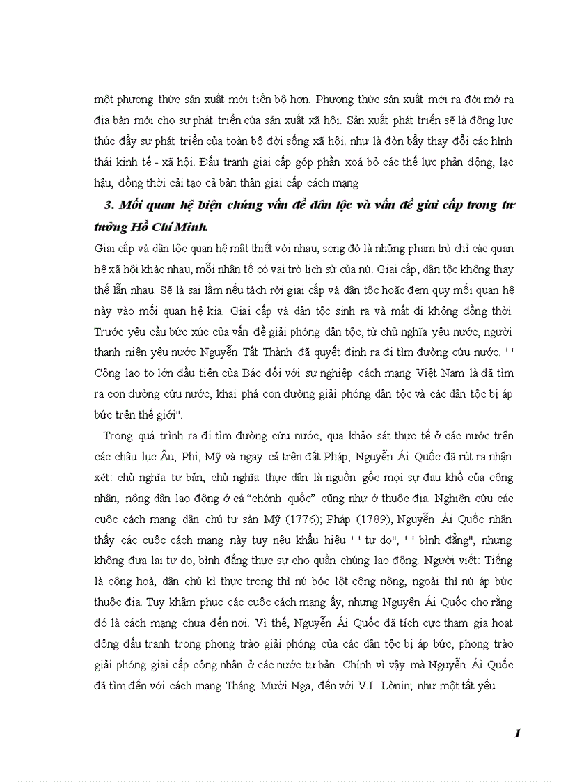 image for page Phân tích mối quan hệ biện chứng giữa vấn đề dân tộc và vấn đề giai cấp trong tư tưởng Hồ Chí Minh 1