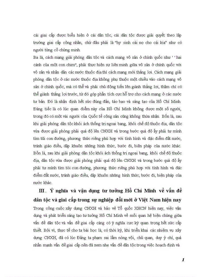 image for page Phân tích mối quan hệ biện chứng giữa vấn đề dân tộc và vấn đề giai cấp trong tư tưởng Hồ Chí Minh 1