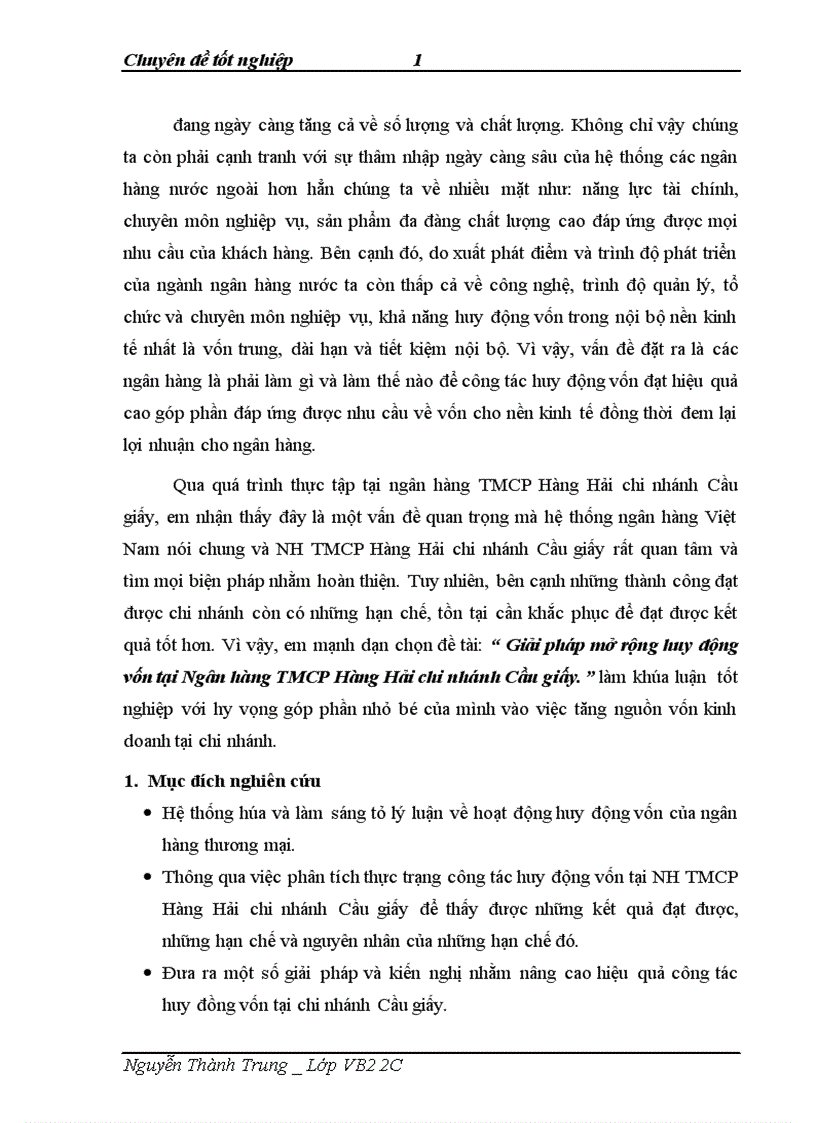 image for page Giải pháp mở rộng huy động vốn tại Ngân hàng TMCP Hàng Hải chi nhánh Cầu giấy 1