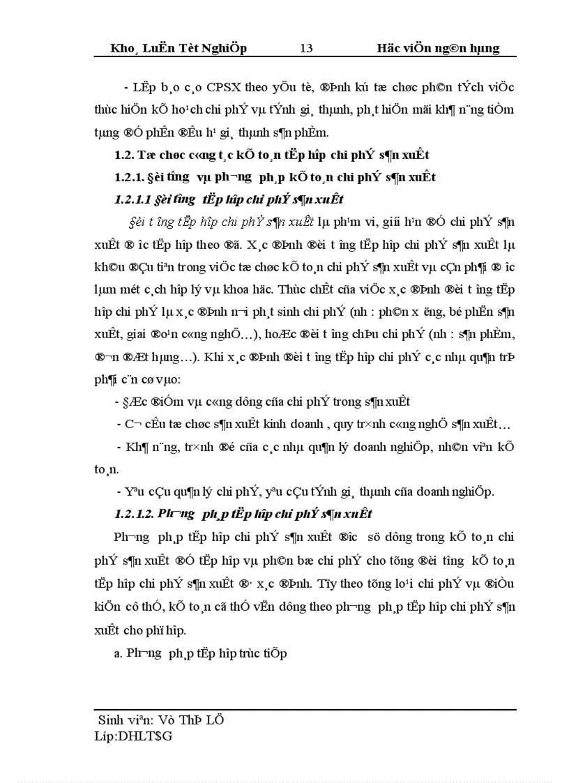 image for page Thực trạng tổ chức công tác kế toán tập hợp chi phí sản xuất và tính giá thành sản phẩm tại công ty TNHH may Xuân Ngọc