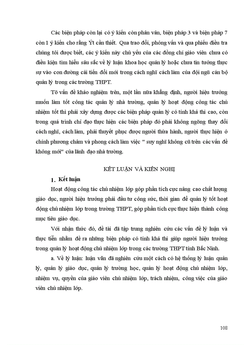 image for page Một số biện pháp tăng cường quản lý của hiệu trưởng đối với hoạt động chủ nhiệm lớp trong các trường THPT tỉnh Bắc Ninh 1