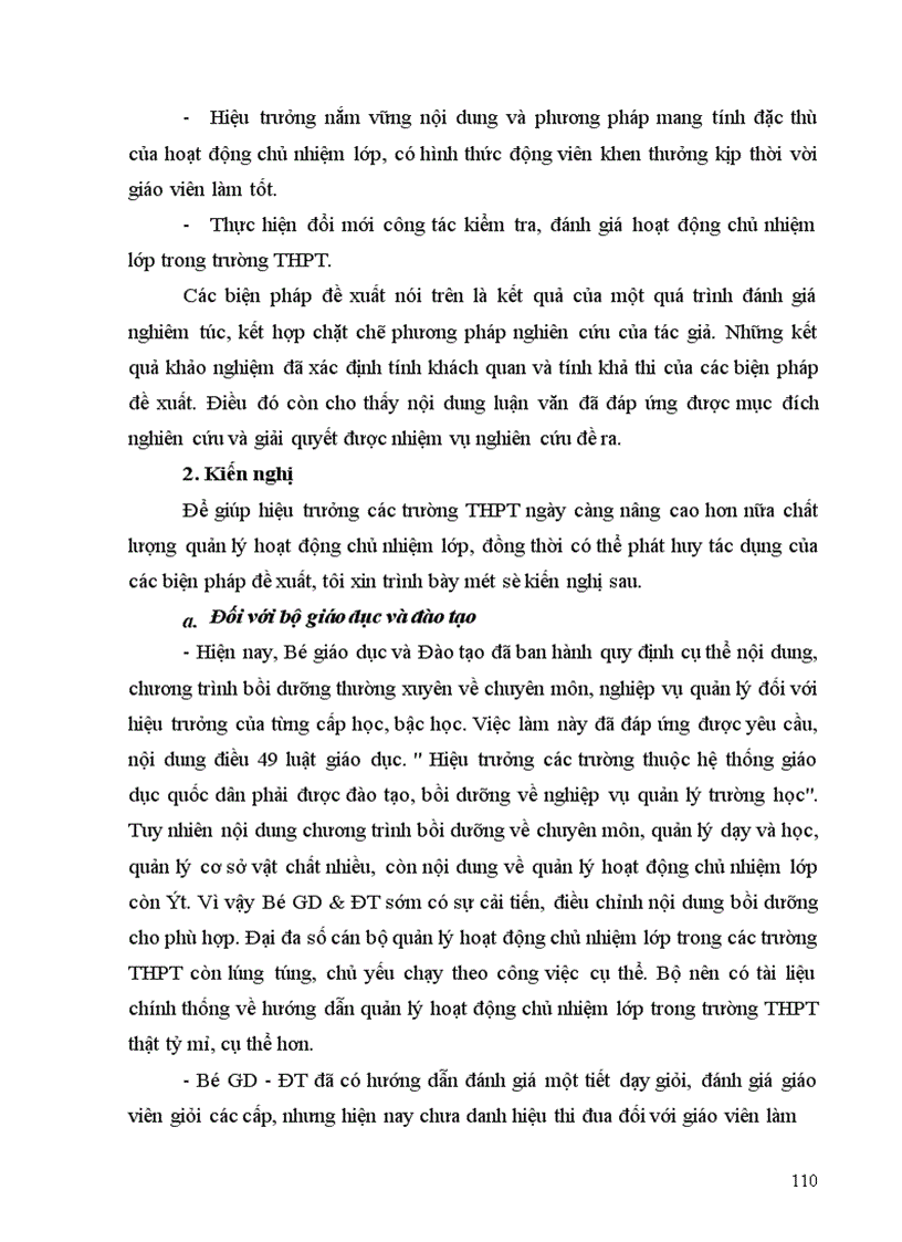 image for page Một số biện pháp tăng cường quản lý của hiệu trưởng đối với hoạt động chủ nhiệm lớp trong các trường THPT tỉnh Bắc Ninh 1