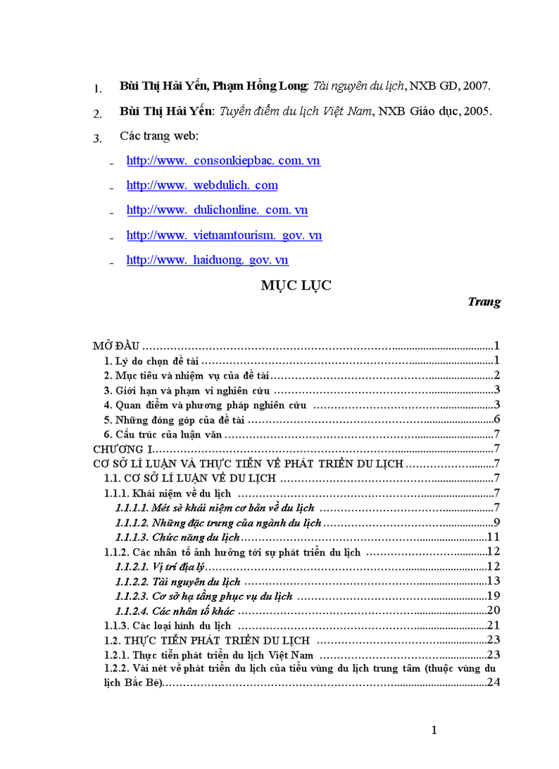 image for page Phát triển du lịch Hải Dương trong tiến trình hội nhập 1