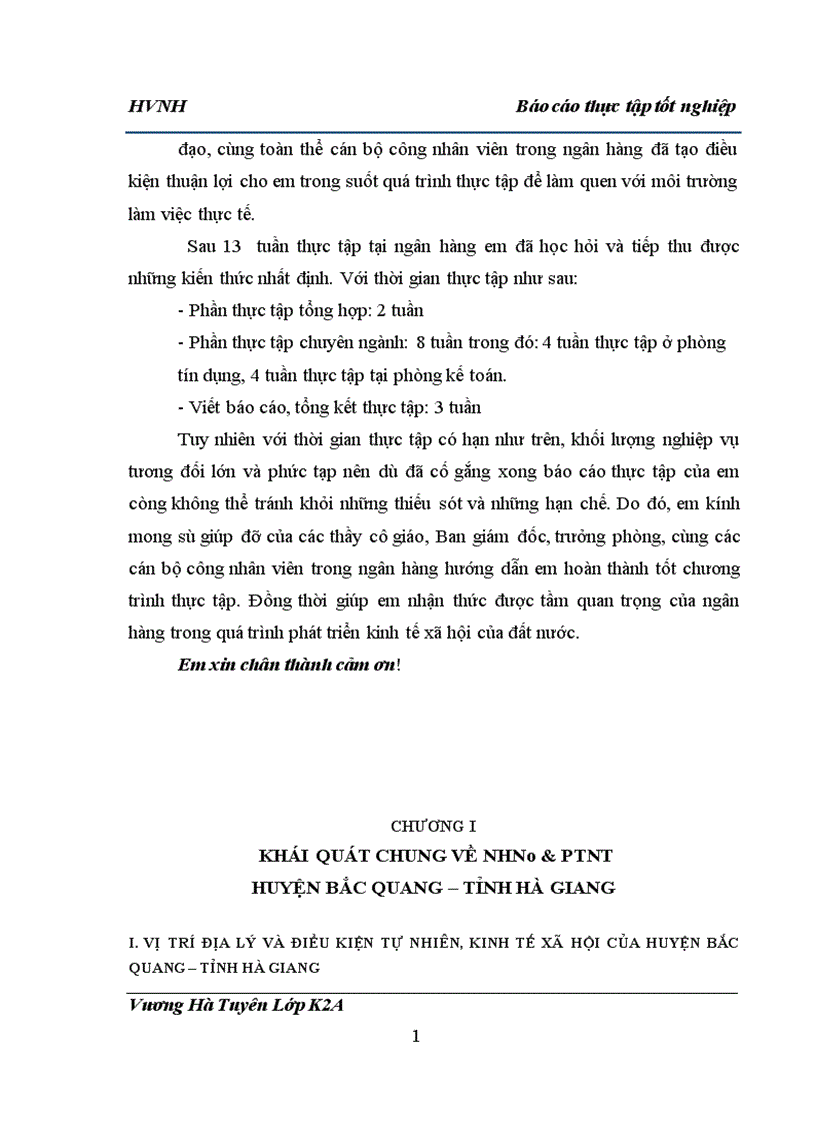 image for page Báo cáo thực tập tốt nghiệp tại NHNo PTNT huyện Bắc Quang tỉnh Hà Giang