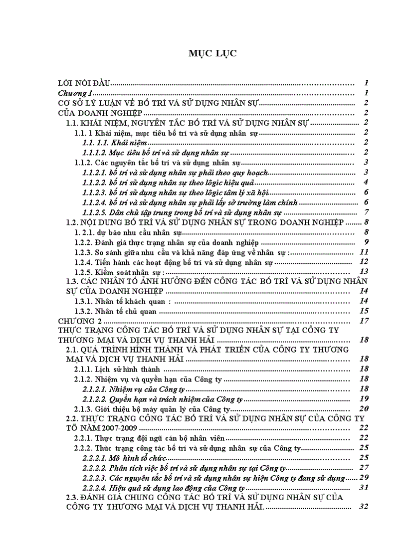 image for page Cải thiện công tác bố trí và sử dụng nhân sự tại công ty 1