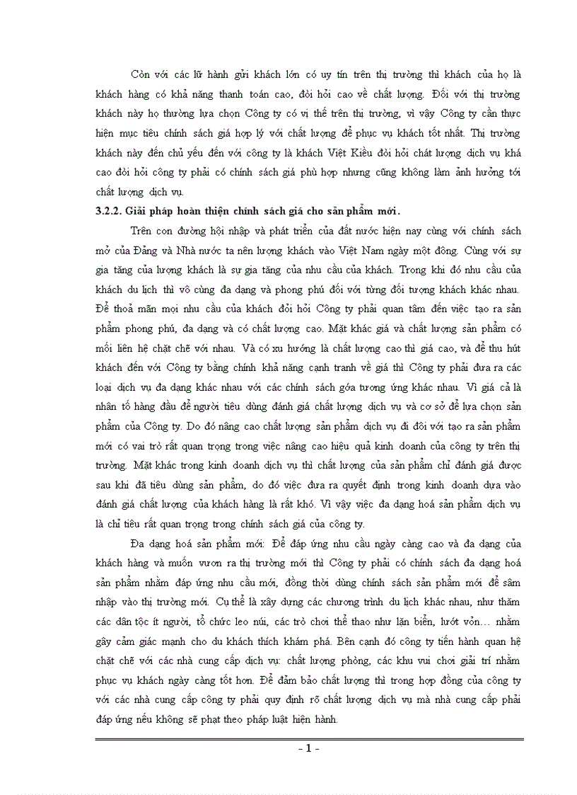 image for page Mục tiêu phương hướng và các giải pháp tăng cường công tác quản lý giá trong kinh doanh du lịch lữ hành ở công ty TNHH du lịch và dịch vụ Hà Long