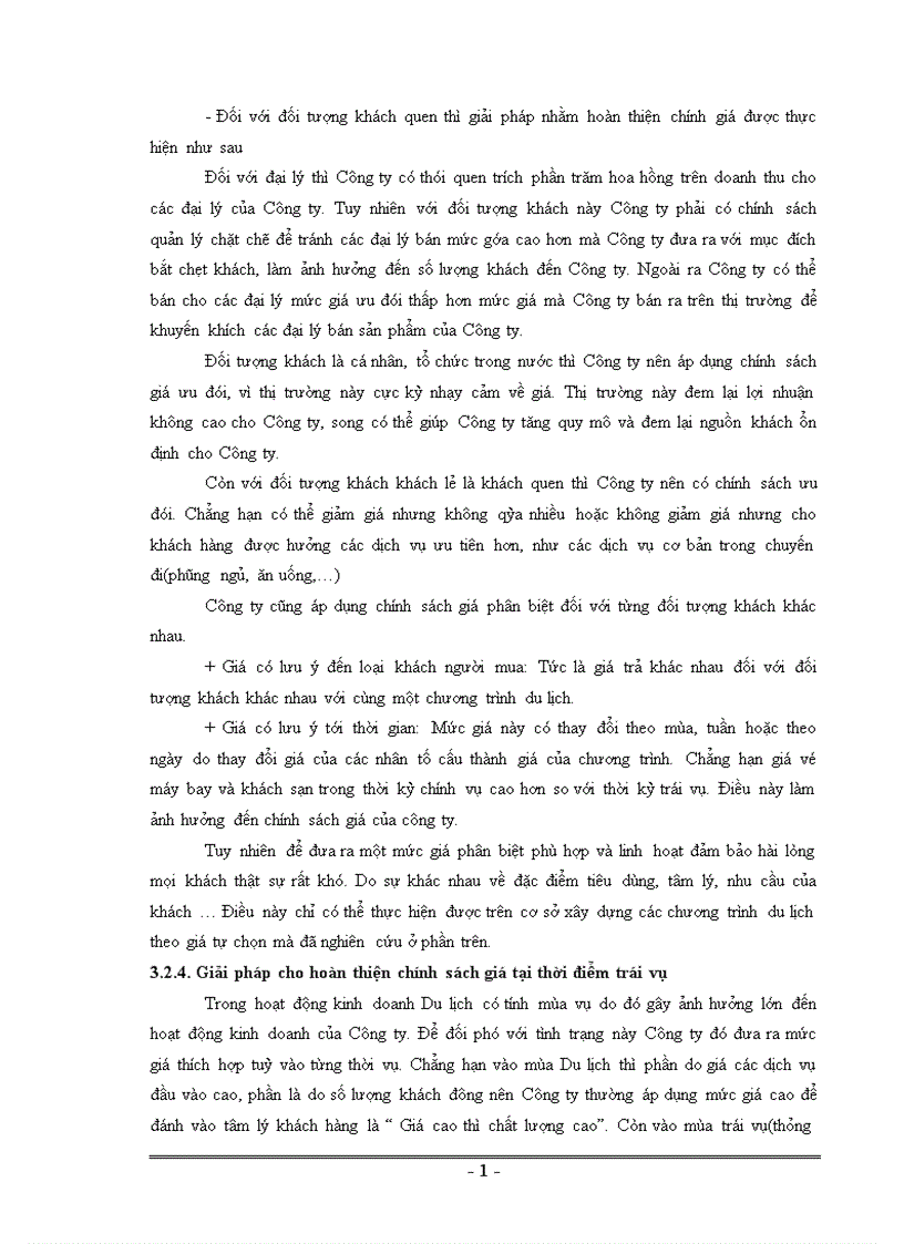 image for page Mục tiêu phương hướng và các giải pháp tăng cường công tác quản lý giá trong kinh doanh du lịch lữ hành ở công ty TNHH du lịch và dịch vụ Hà Long