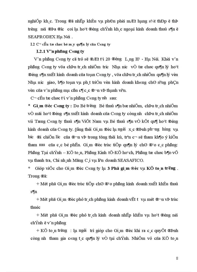 image for page Thực trạng hoạt động kinh doanh xuất nhập khẩu cuả Công ty trong một số năm gần đây