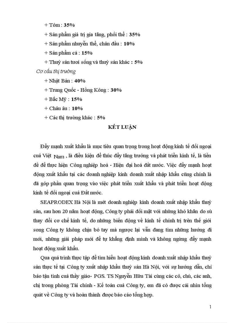 image for page Thực trạng hoạt động kinh doanh xuất nhập khẩu cuả Công ty trong một số năm gần đây