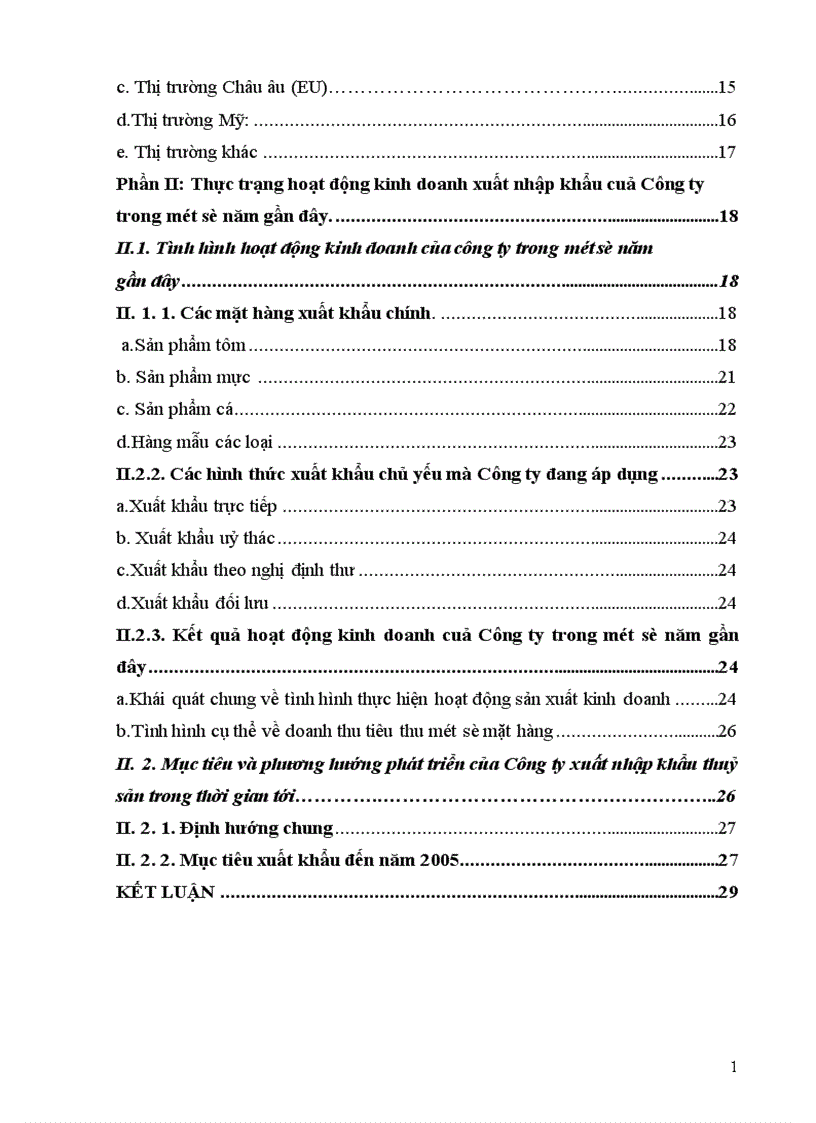 image for page Thực trạng hoạt động kinh doanh xuất nhập khẩu cuả Công ty trong một số năm gần đây