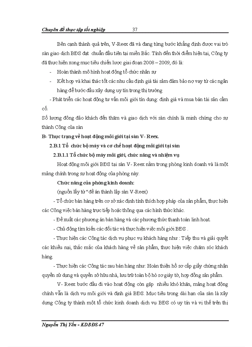 image for page Nâng cao tính chuyên nghiệp trong hoạt động môi giới bất động sản tại Công ty cổ phần sàn giao dịch bất động sản Việt Nam 1