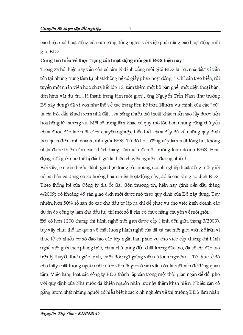 image for page Nâng cao tính chuyên nghiệp trong hoạt động môi giới bất động sản tại Công ty cổ phần sàn giao dịch bất động sản Việt Nam 1