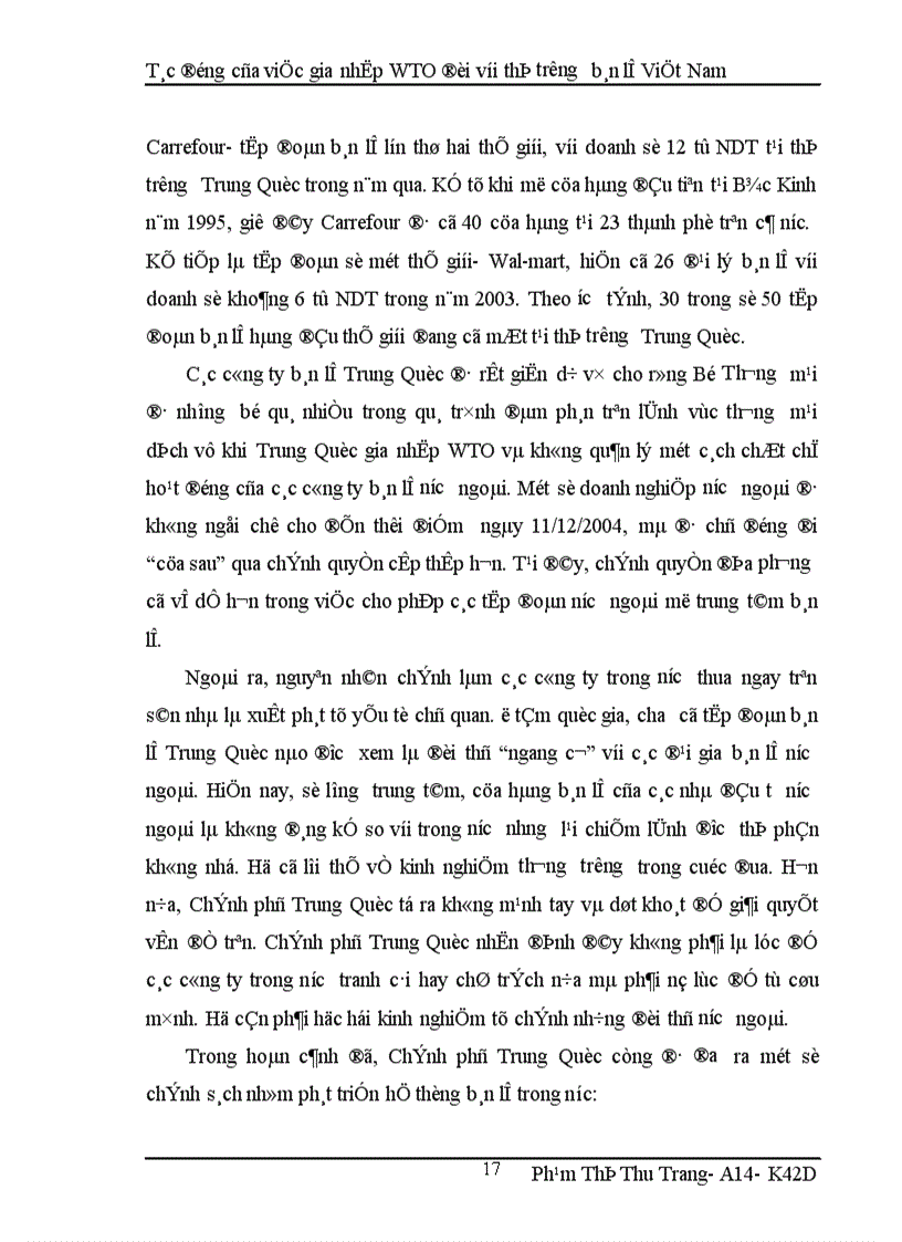 image for page Tác động của việc gia nhập WTO đối với thị trường bán lẻ Việt Nam