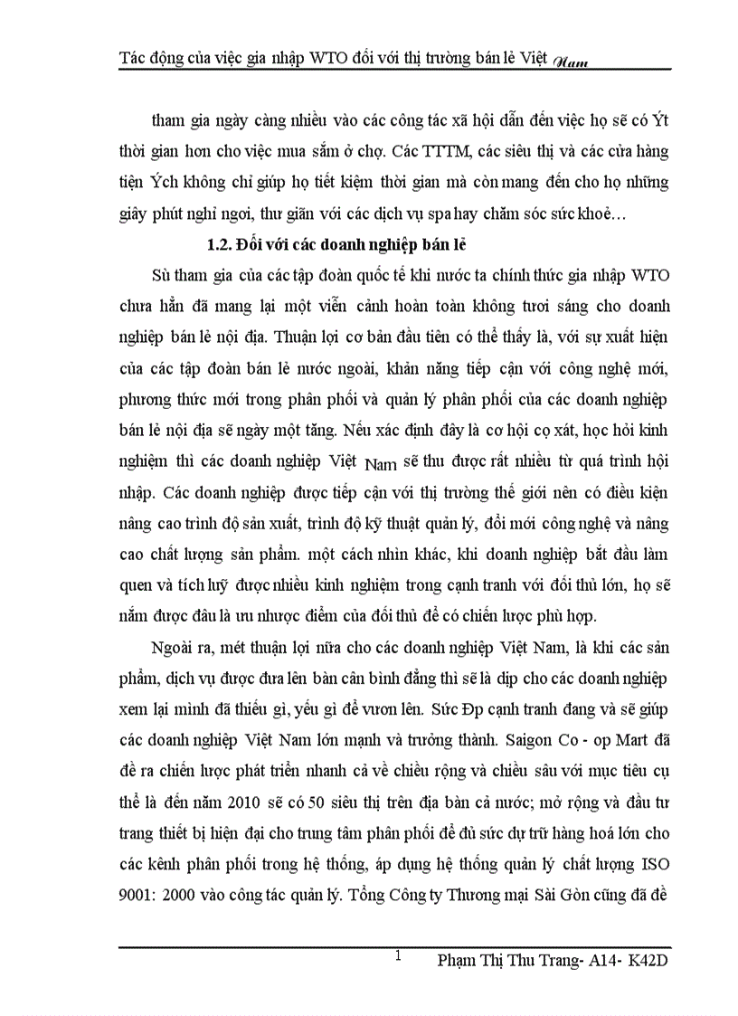 image for page Tác động của việc gia nhập WTO đối với thị trường bán lẻ Việt Nam