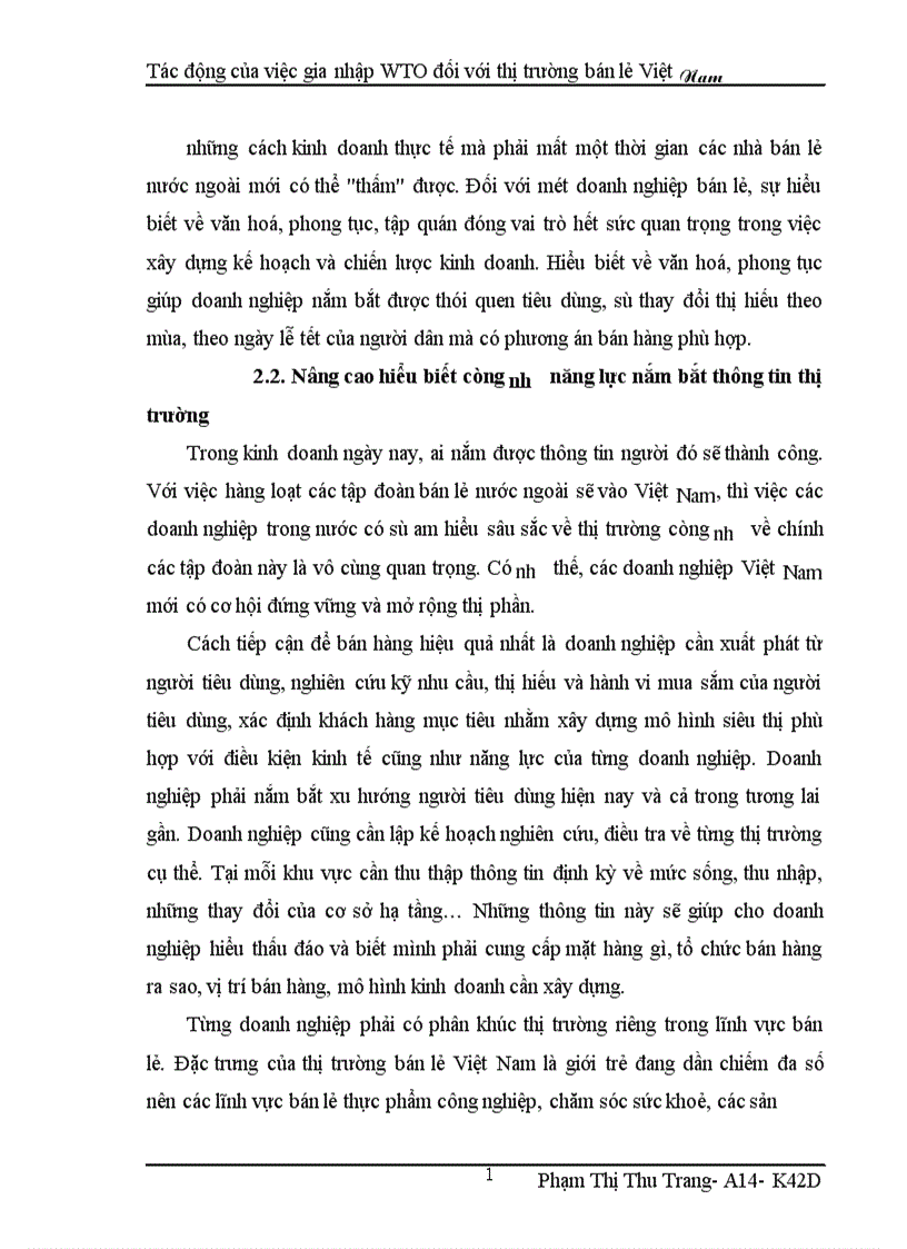 image for page Tác động của việc gia nhập WTO đối với thị trường bán lẻ Việt Nam