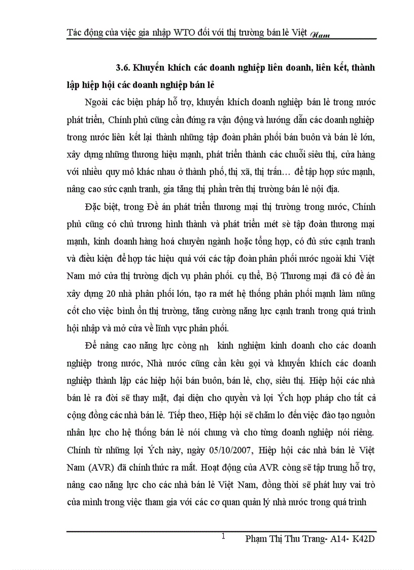 image for page Tác động của việc gia nhập WTO đối với thị trường bán lẻ Việt Nam