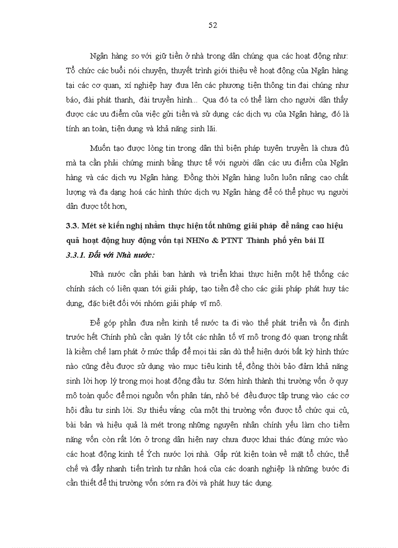image for page Một số giải pháp nhằm nâng cao hiệu quả hoạt động huy động vốn tại Ngân hàng Nông nghiệp và Phát triển nông thôn Thành phố Yên Bái II 1