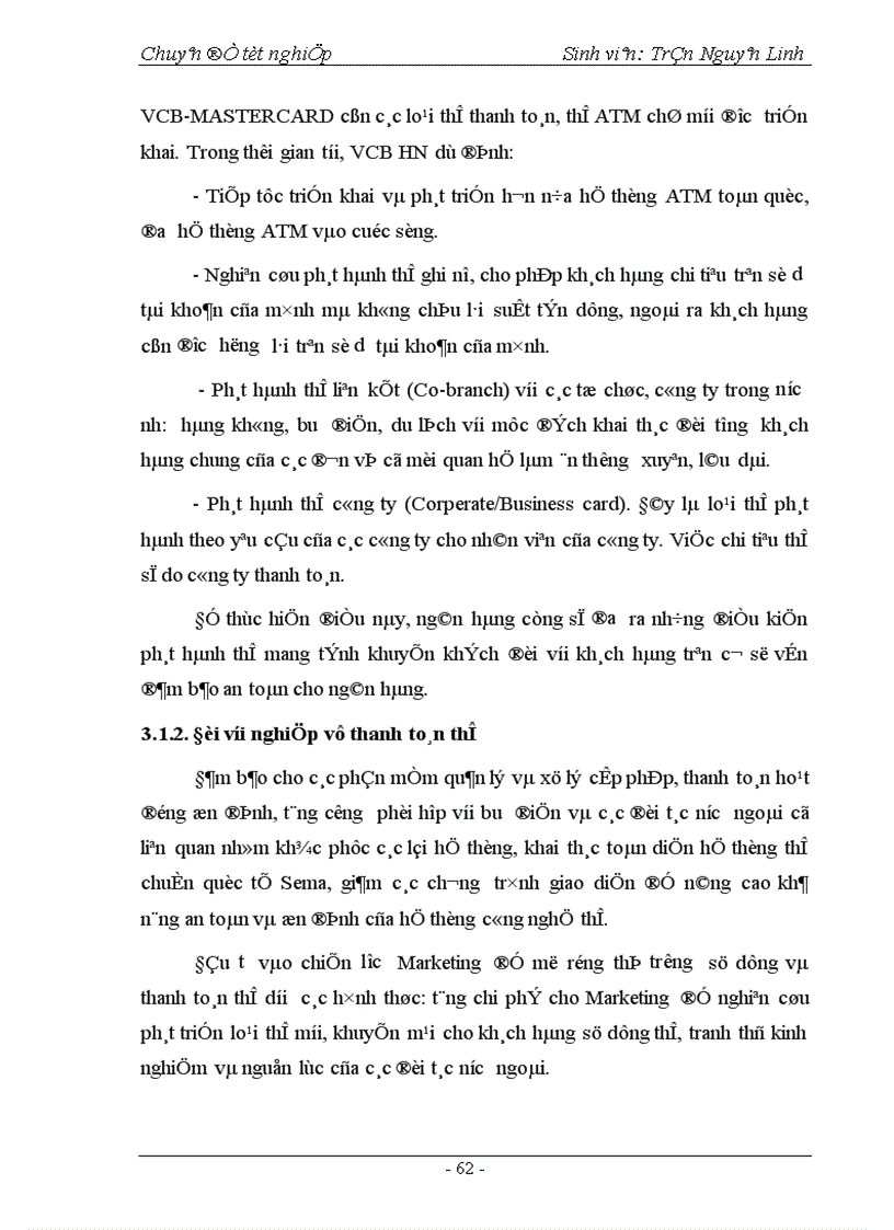 image for page Phát triển hoạt động thanh toán thẻ tại Ngân hàng Ngoại thương Hà Nội 1