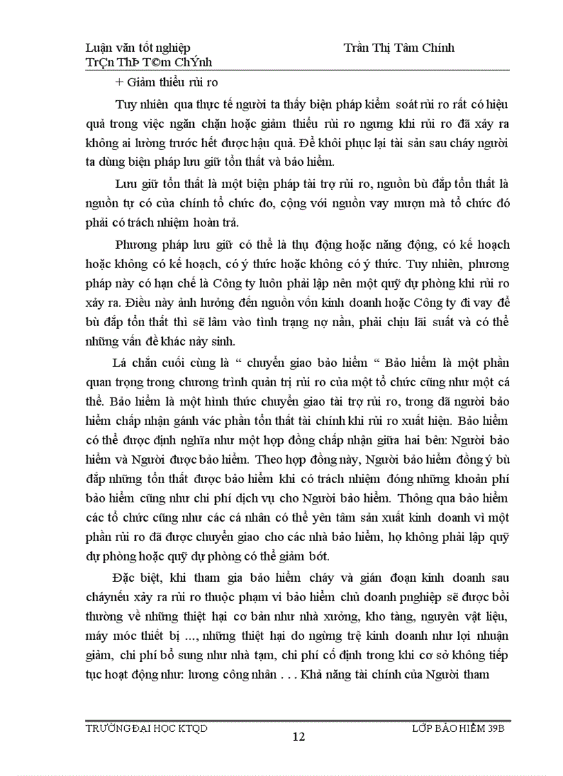 image for page Tình hình triển khai nghiệp vụ bảo hiểm cháy và gián đoạn kinh doanh sau cháy ở công ty bảo hiểm Hà Nội giai đoạn 1996 2000 1