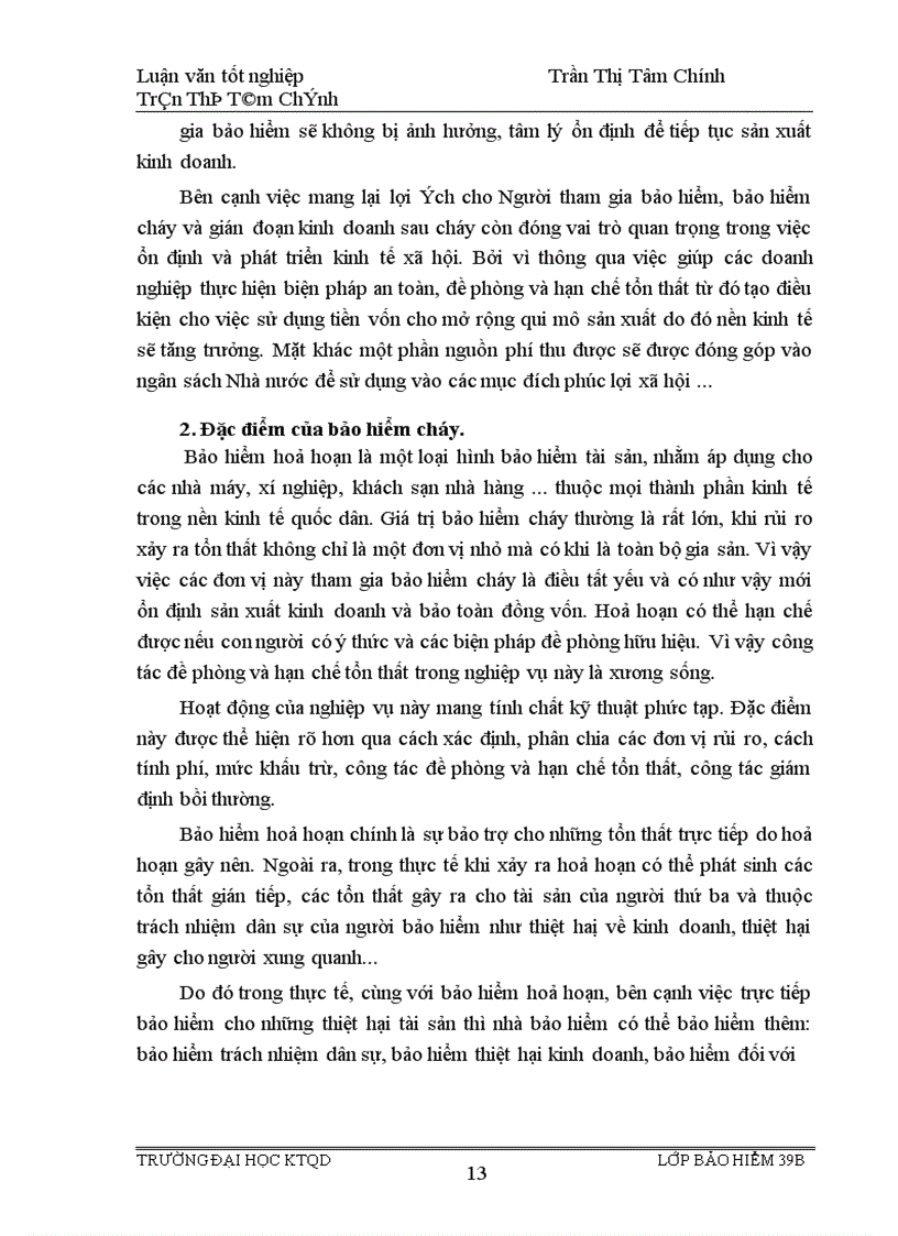 image for page Tình hình triển khai nghiệp vụ bảo hiểm cháy và gián đoạn kinh doanh sau cháy ở công ty bảo hiểm Hà Nội giai đoạn 1996 2000 1